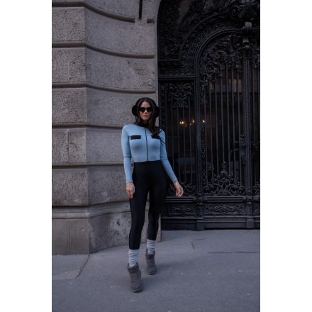 Midnight and Baby Blue Cozy Overall