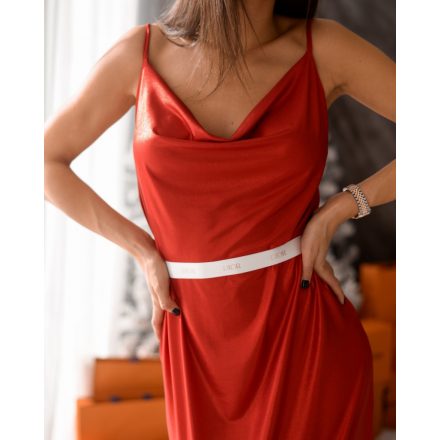 Red Sparkler Mykonos Dress